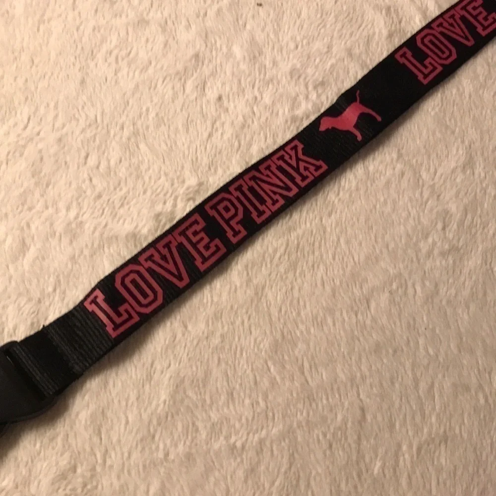 ✅host Pick✅ Black Love Pink Lanyard, NWOT